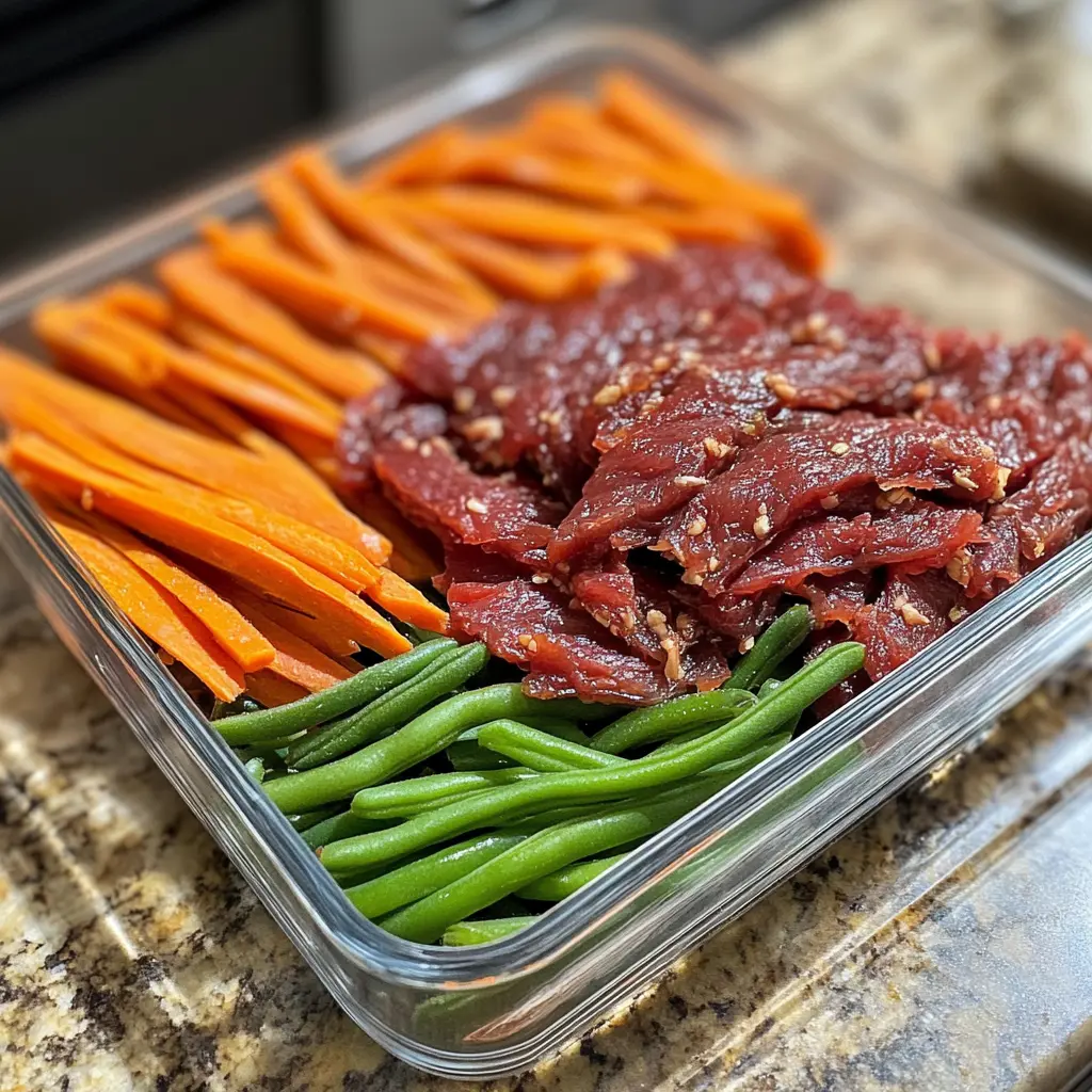 Beef and Vegetable Jerky Sticks Recipe for Dogs:Tasty Treat