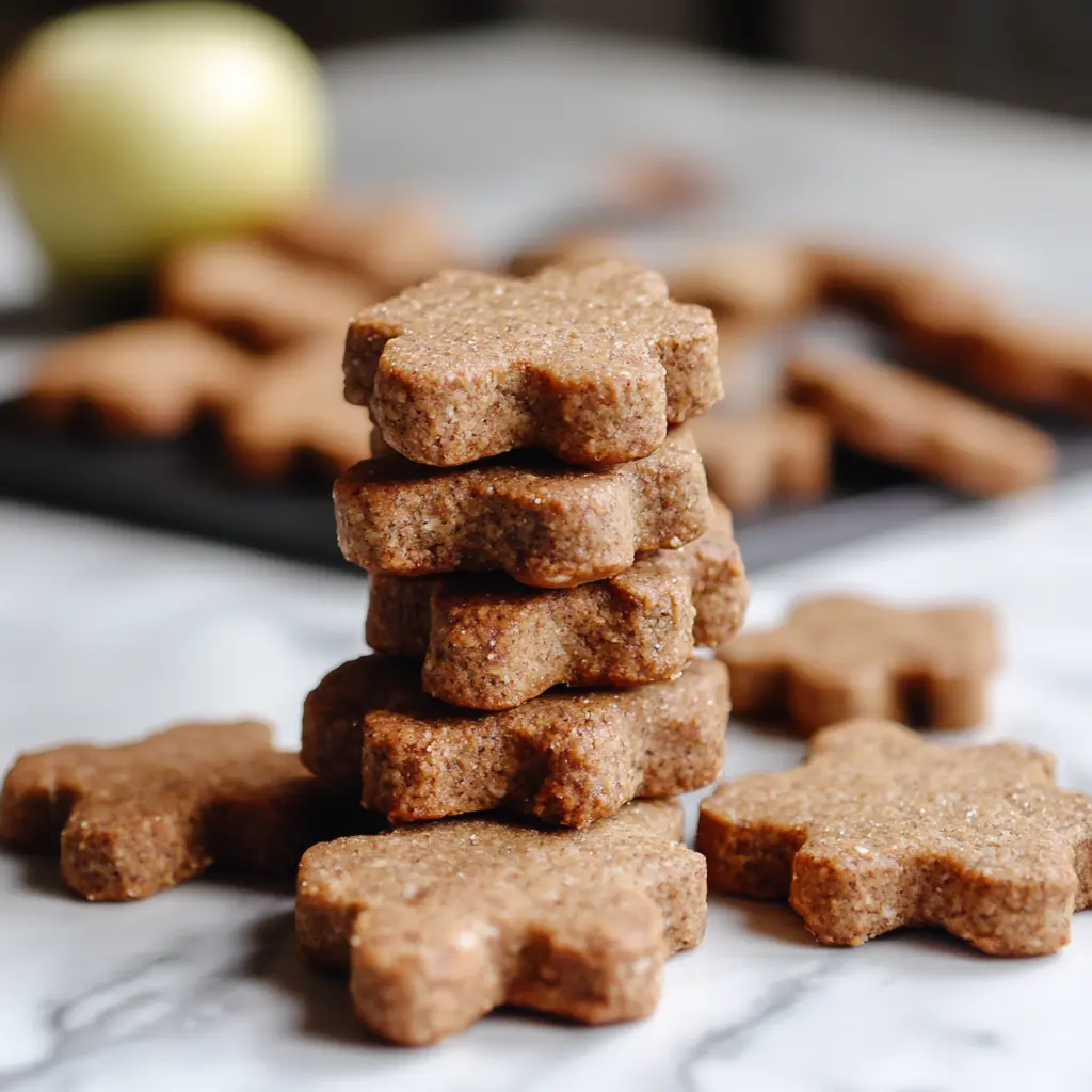 4-Ingredient Apple Cinnamon Dog Biscuits